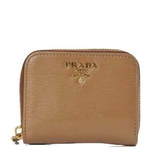 Prada Vitello Move Cipria Beige Leather Zip